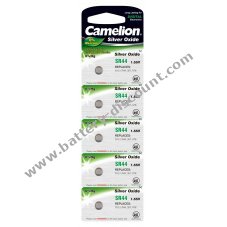 Camelion silver oxide button cell SR44 / G13 / LR44 / 357 / A76 5 pack