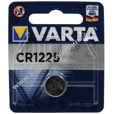 Lithium button cell battery Varta CR1225 1 blister