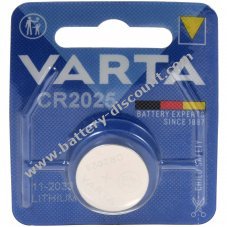 Varta lithium button cell CR2025 DL2025 1 blister