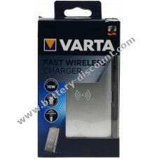 VARTA Fast Wireless Charger for Qi-enabled smartphones & mobile phones, 2A, 10W