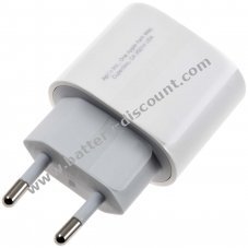 Apple USB-C charging adapter, charger A2347 MHJE3ZM/A 3A 20W white Bulk