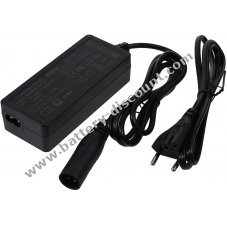 Charger, mains adapter type HP1202L2 for e-bike, e-Roller 24V batteries with 3-pin connection for e.g. pedelec