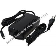 Charger, mains adapter type for e-bike 24V batteries, 2.35A, plug 5.5mm x 2.5mm for e.g. pedelec