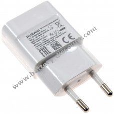 Huawei Micro-USB charging adapter, charger HW-050100E01 e.g. for Ascend G620 white