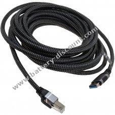 Ethernet cable USB-A 3.0 to RJ45 5 m