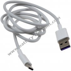 Huawei HL-1289 USB to USB-C data cable charging cable for Mate 9 white 1m