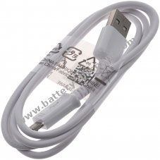 Samsung ECB-DU4AWE USB-A to Micro-USB data cable charging cable 1m white