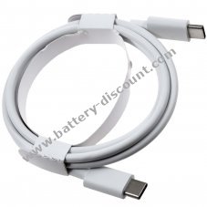 USB-C to USB-C data cable charging cable compatible with Google Phone 1m white