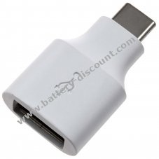 Original Google OTG adapter, USB socket to USB-C plug, white, ADA-GGL-A2C