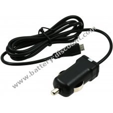 car charging cable with Micro-USB 1A black for HTC myTouch 4G