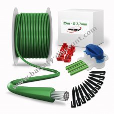 Repair kit with 25m boundary wire 2.7mm, 25 hooks, 8 clamps for robotic lawnmowers