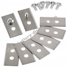 8x replacement blades, knives for robotic lawnmower Mammotion Luba 1 Luba 2 incl. screws