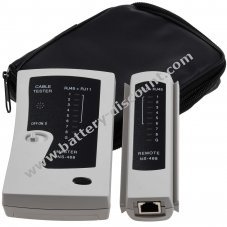 Network cable tester for testing CAT 5/6 network and ISDN connections