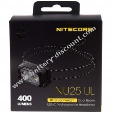 Nitecore NU25UL Ultralight LED headlamp, headlamp with USB-C