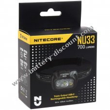 Nitecore NU33 LED headlamp, headlamp, USB-C, max. 700 lumens