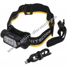 Nitecore HC65 UHE head torch 2000 lumen, 3 light sources USB-C