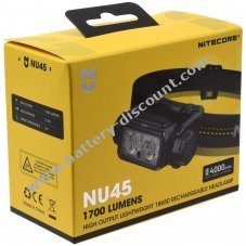 Nitecore NU45 LED headlamp, headlamp, USB-C, max. 1700 lumens