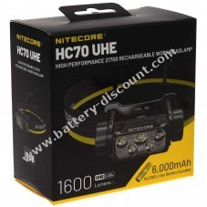 Nitecore HC70 UHE NL2160 headlamp, headlamp, USB-C, max. 1600 lumens