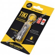 Nitecore TIKI keyring torch - 300 lumen, with micro USB port