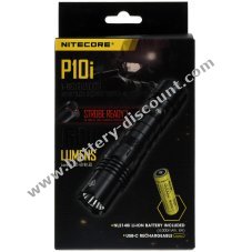 Nitecore P10I tactical LED torch, up to 1800 lumens, incl. USB-C charging cable