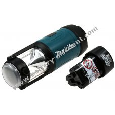 Makita lamp ML102 7,2V-10,8V incl. original Makita type BL1013 10,8V rechargeable battery