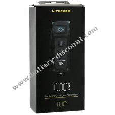 Nitecore TUP Mini LED torch 1000 lumen, with OLED display, for outdoor, hiking, camping