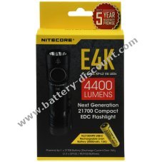 Nitecore E4K Tactical EDC torch, torch 4400 lumen