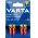 Varta Batteries AAA LR03 Alkaline Micro Longlife Max Power 1.5V Blister pack of 4