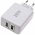 goobay 28W USB-A QC dual fast charger - 2 ports, Quick Charge 3.0, white compact