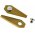 9x Replacement Titanium Blades / Cutting Blades (1mm) compatible with Bosch Indego robotic lawnmower Gold