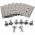 8x replacement blades, knives for robotic lawnmower Mammotion Luba 1 Luba 2 incl. screws