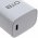 Charging adapter with USB-C Type-C 5V 3.0A White for devices with USB-C charging port