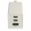 3-port USB-C Power Delivery PPS charger with 2x USB-C, 1x USB-A / adapter 65W GaN White